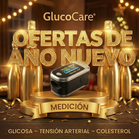 Oferta Especial de Año Nuevo GlucoCare™ – 3 en 1 Medidor de Glucosa Sin Dolor + Colesterol + Presión Arterial + ENVÍO GRATIS